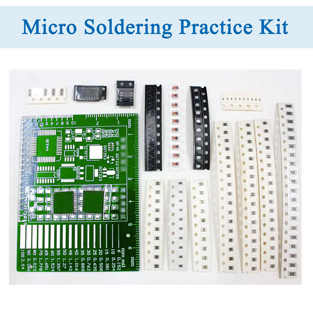 Practice Board SMD/SMT Components Soldering Electronic Project Kits DIY Solderin