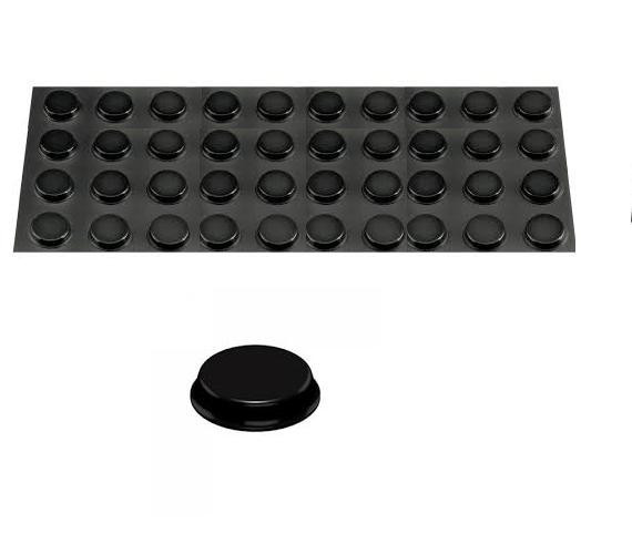 40 lot 3M ™ BUMPON 3/4″ SELF ADHESIVE BLACK RUBBER FEET stick on equipment foot