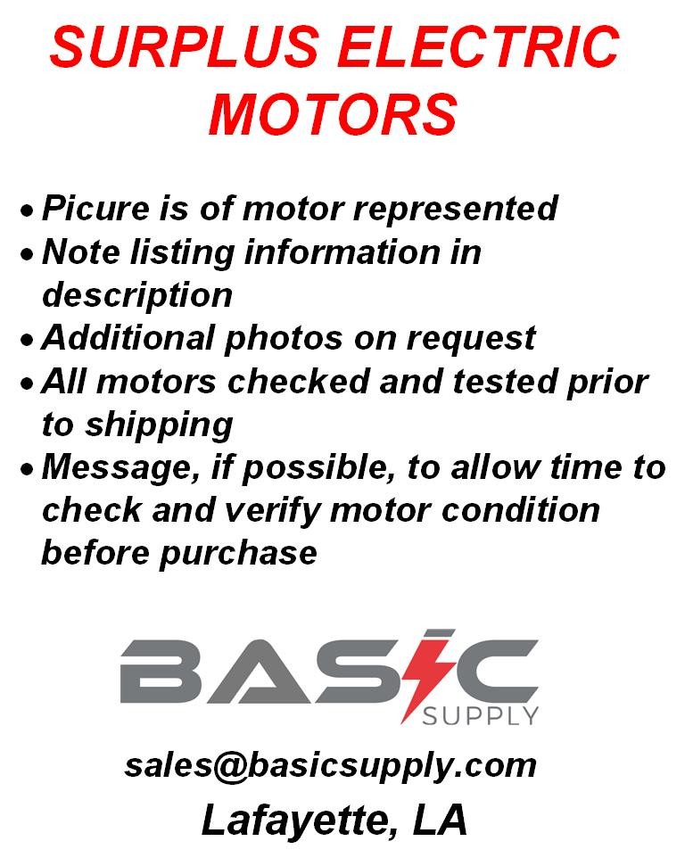 Marathon 75hp 1800rpm 365T 230/460V TEXP Pre-Owned Electric Motor