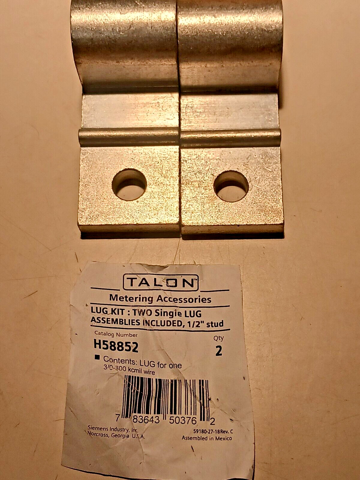 LANDIS & GYR (TALON) H58852 LUG KIT