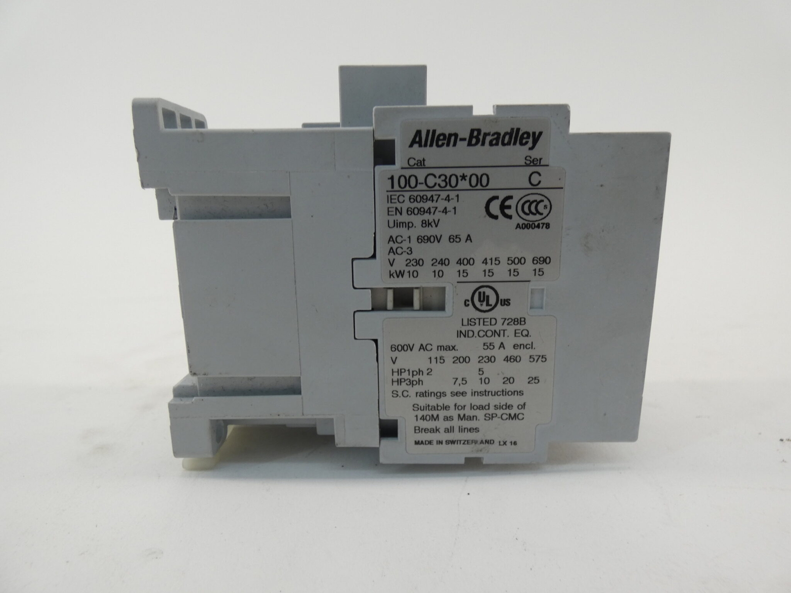 *Parts/Repair* Allen-Bradley 100-C30*00 Contactor Series C