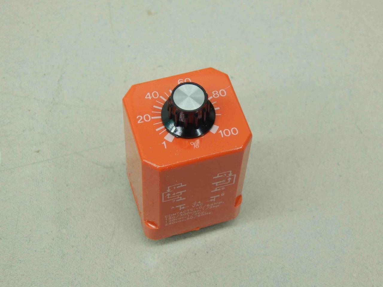 NCC K1K-00060-667 Time Delay Relay, 0.6-60 Sec, 24Vac
