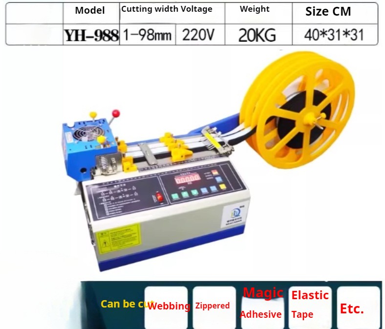 Ribbon Computer Tape Cutter Hot and Cold Tape Cutter Zipper Automatic Cutter