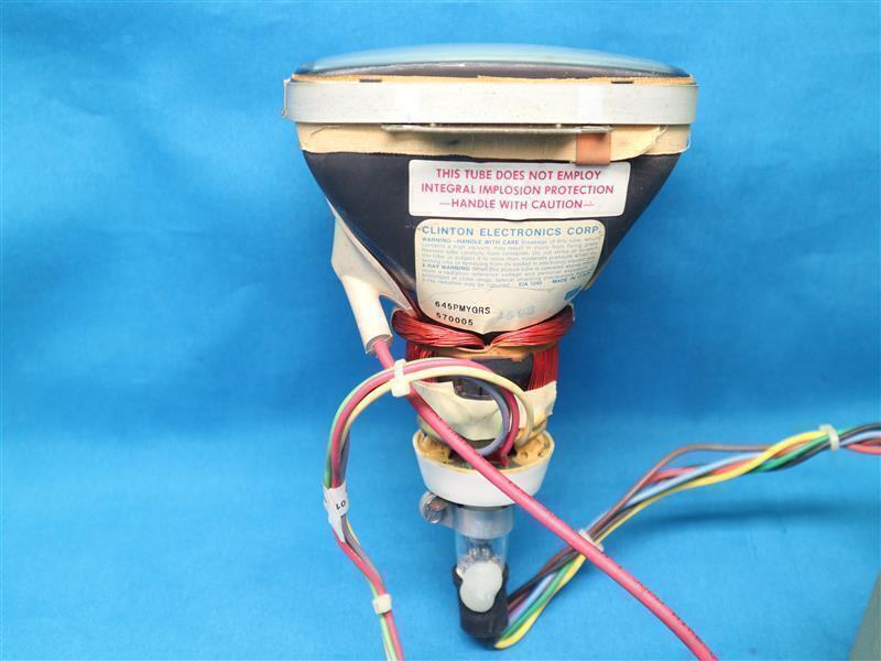 Clinton Electronics 645PMYGRS Monochrome Monitor Tube w/ 5029-00-02 Board