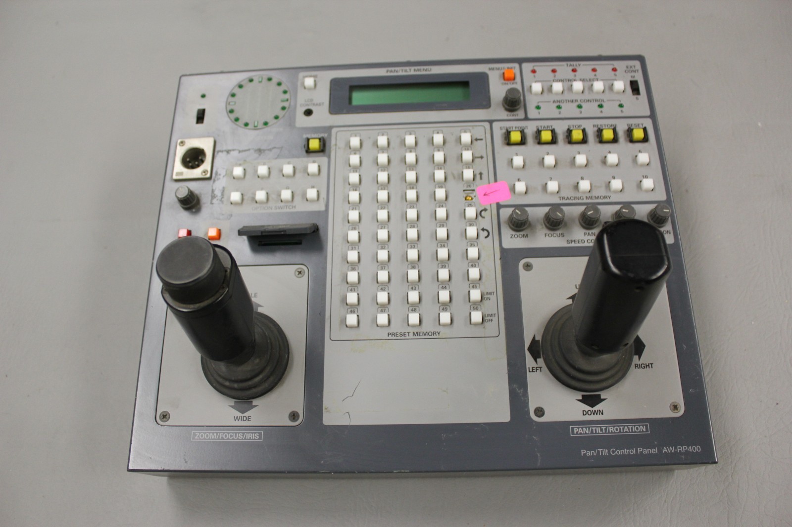 PANASONIC PAN/TILT CONTROL PANEL AW-RP400