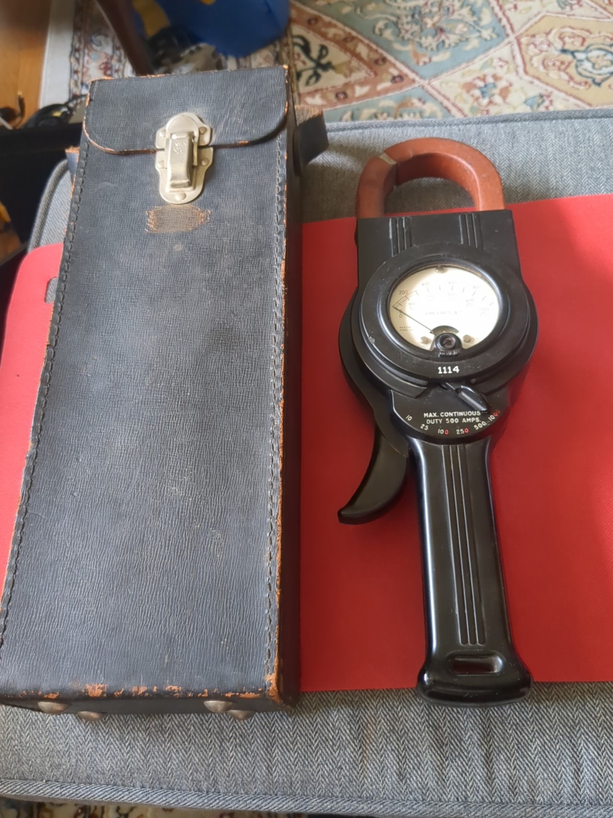 #2 Weston 633-60 500 Amp Clamp-on Ammeter Amprobe Type A-1 Usa Amperes AC