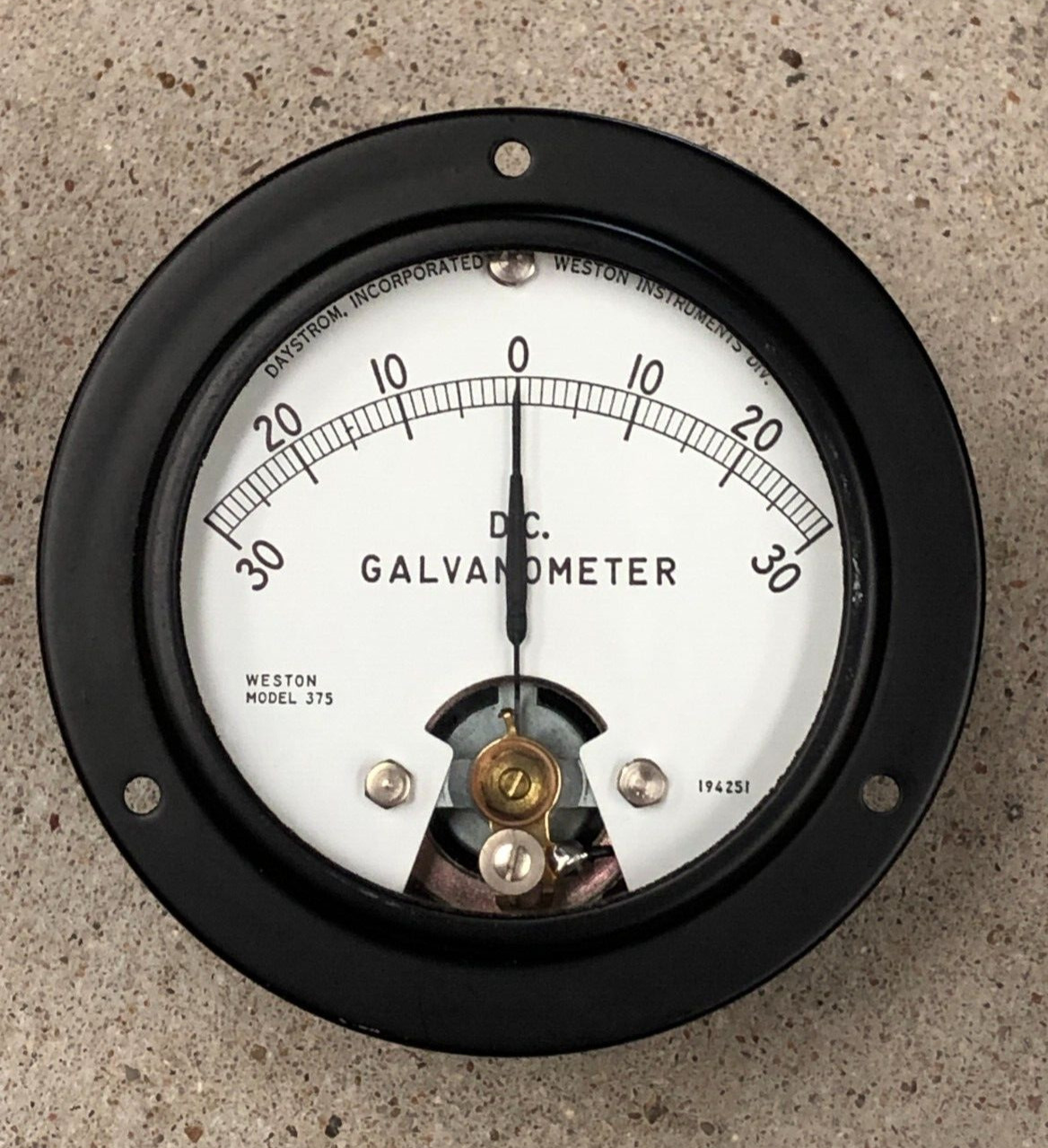 Weston Model 375 DC Galvanometer Meter -30 to +30 Daystrom