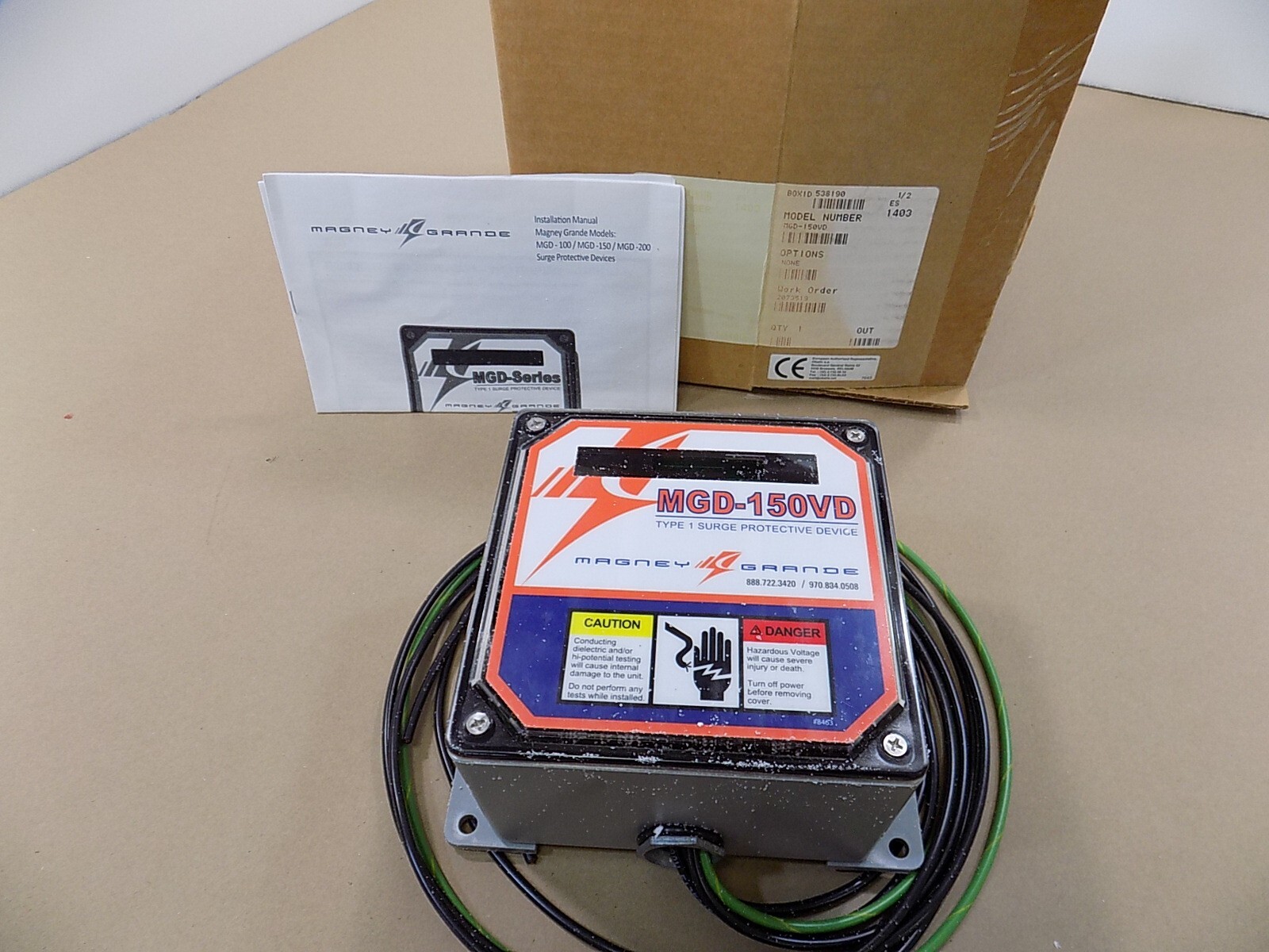 NEW MAGNEY GRANDE TYPE 1 SURGE PROTECTIVE DEVICE / MGD-150VD