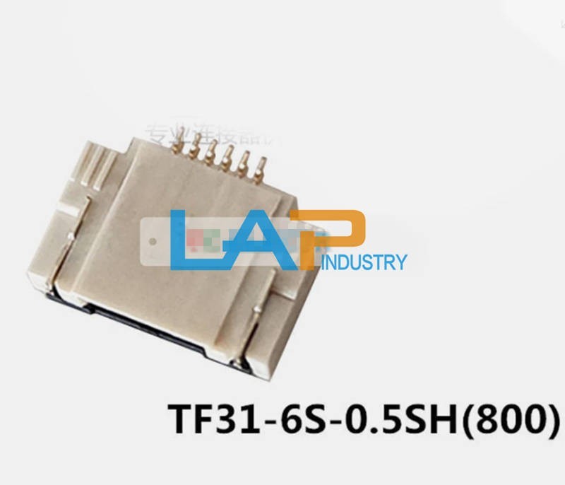 500pcs New FPC cable socket 0.5-6P connector TF31-6S-0.5SH (800) 0.5mm pitch
