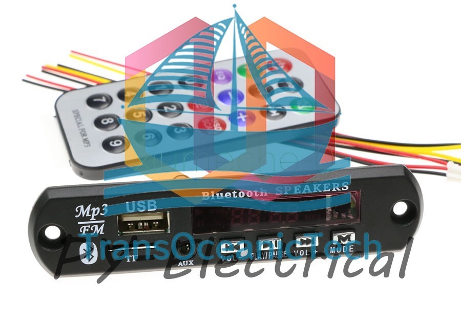 Car Wireless Bluetooth 12V MP3 WMA Decoder Board Audio Module USB TF Radio