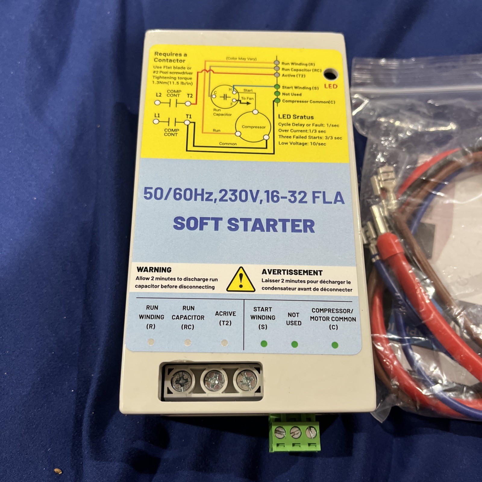 16-32A AC Soft Starter Motor Protection for Utility and/or Generator Power 230V