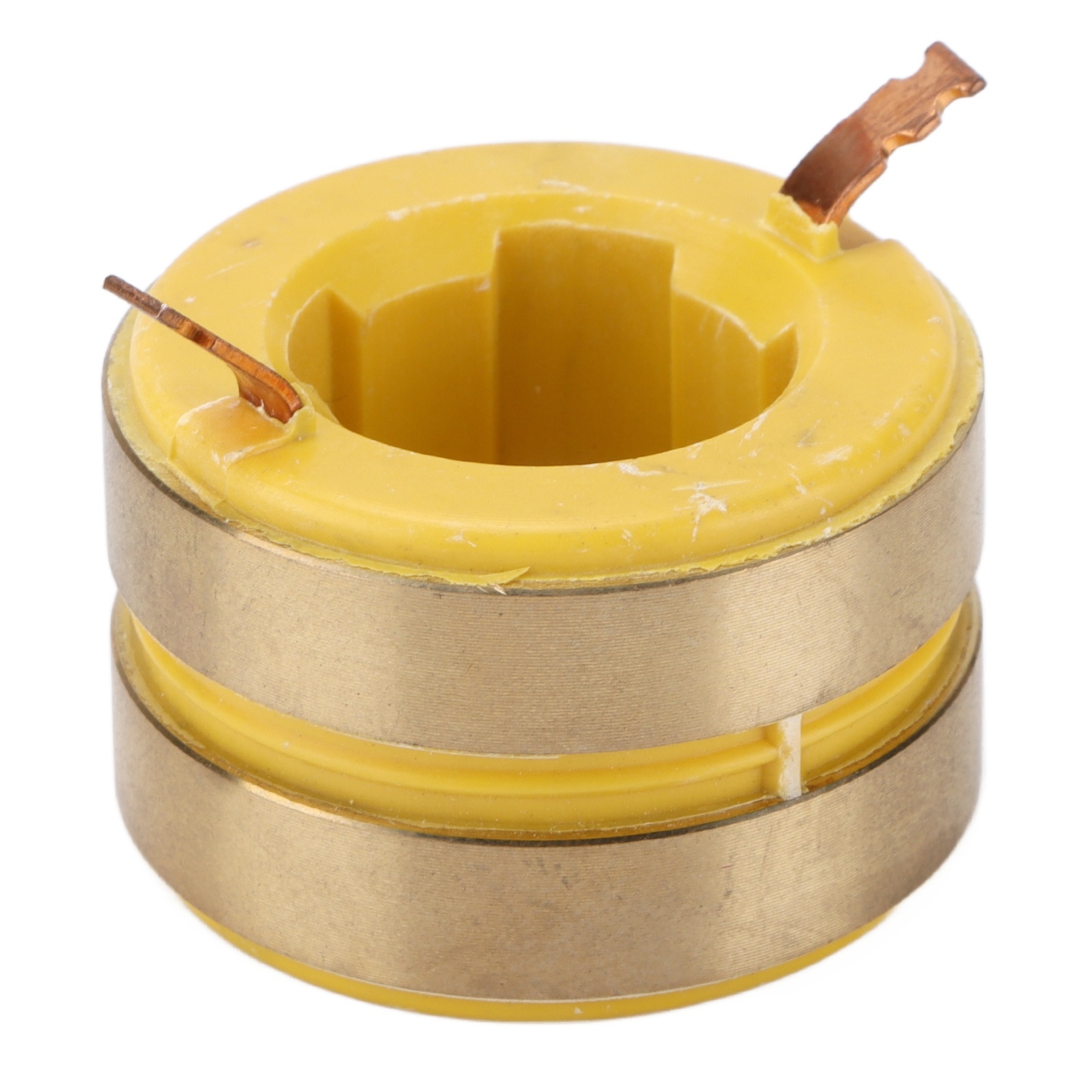 Slip Ring Brass Conductive Collector 2 Way 22mm ID 38mm OD For 168F Generators