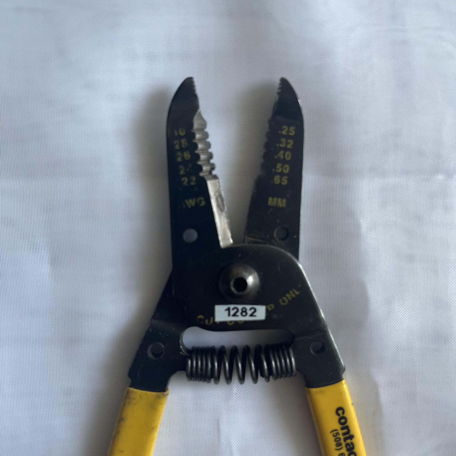 Contact East C125 Wire Stripper Cutter Tool Yellow Handle USA AWG MM Multi Size