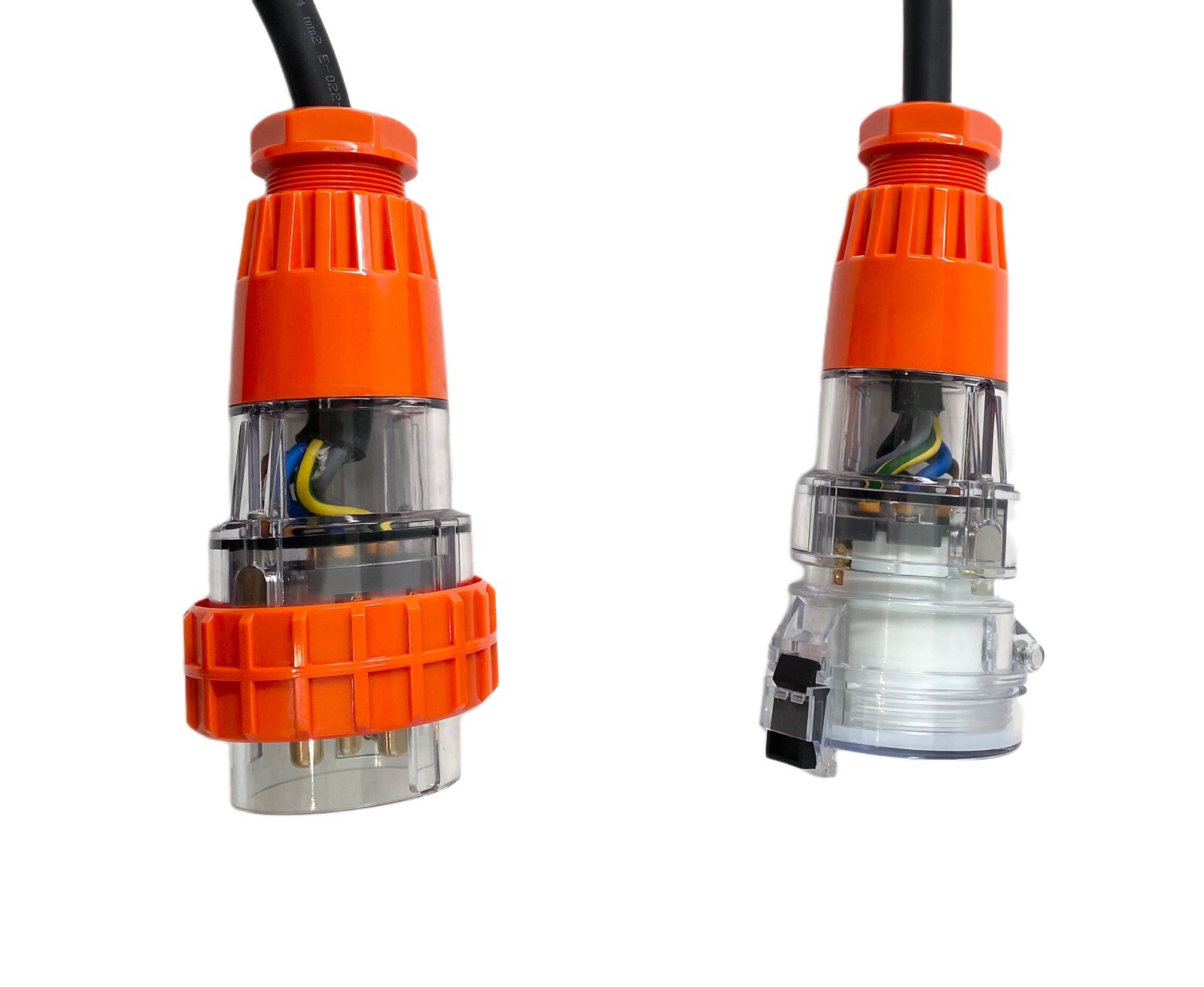 50 Amp 5m Extension Lead, 3 Phase, 5 pin, 415V 50A 5mt Cable 6mm² Rubber 3Ph