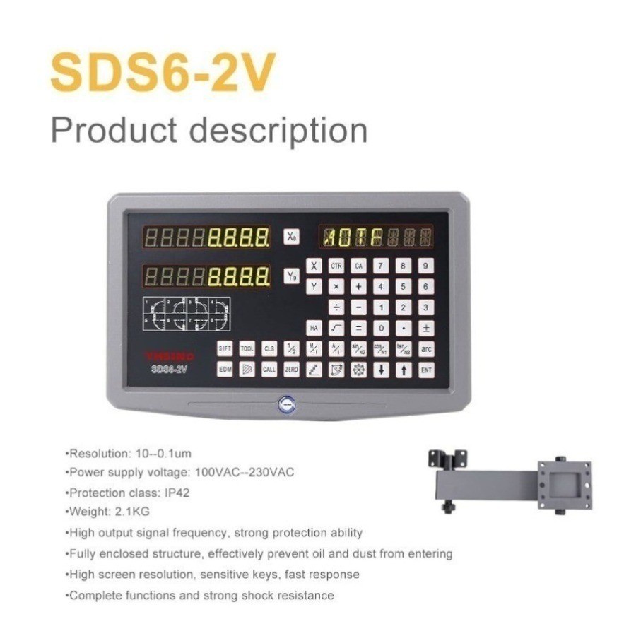 SDS6-2V DRO Lathe 2 Axis Digital Readout SDS6-3V Milling 3 Axes Readouts