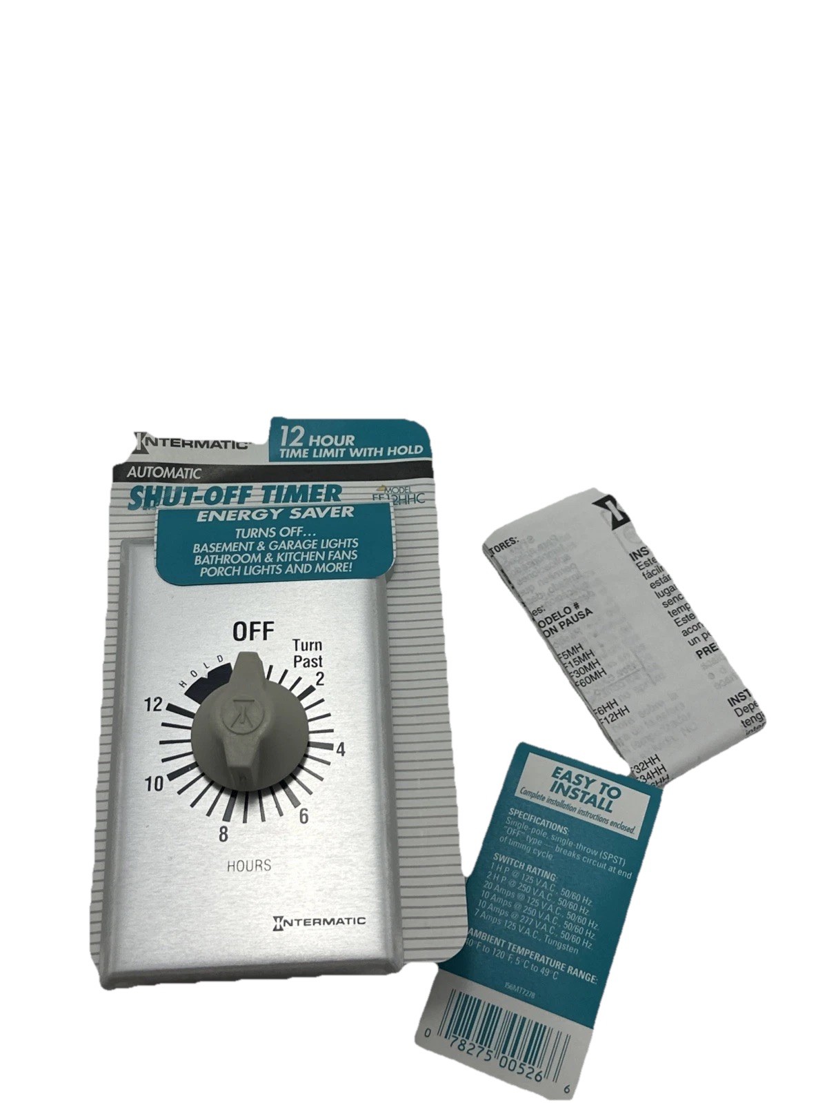 NEW INTERMATIC FF12HHC Automatic Shut Off Timer Switch Energy Saver