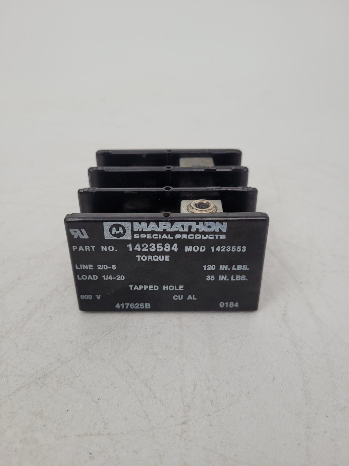 1423584 Marathon 175 Amp 600 Volt Power Distribution Block – Next Day Option