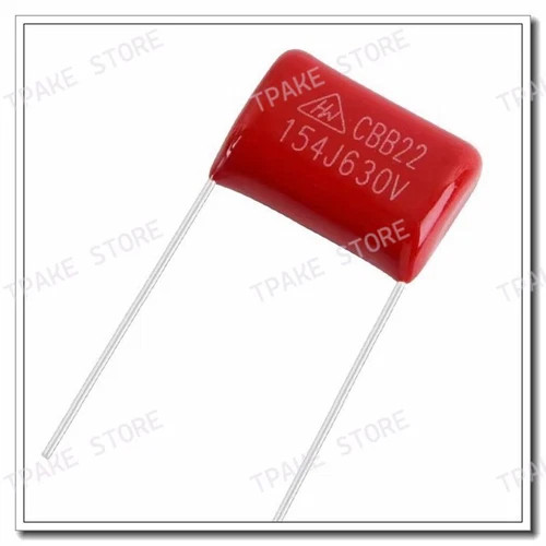 5pcs CBB22 154J630V 630V154J 150NF 630V P10 Lead Spacing 10mm Capacitor