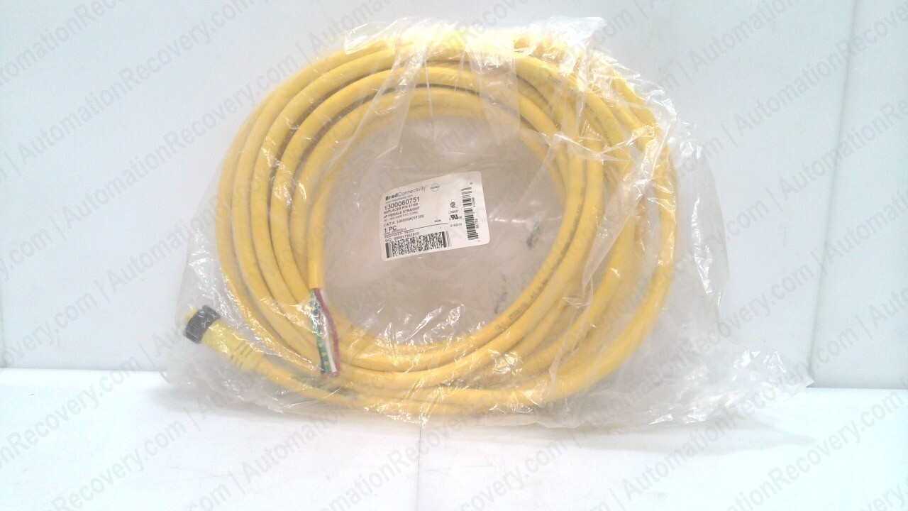 BRAD CONNECTIVITY 104000A01F300, CORDSET, 1300060751, NEW #340413