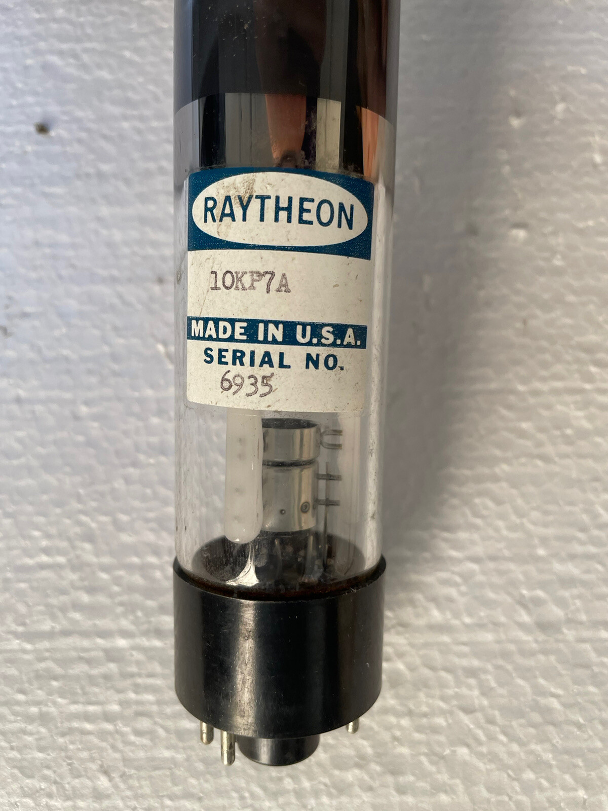 CRT MONOCHROME ELECTRON TUBE * JAN-10KP7A Raitheon 10KP7A N.O.S