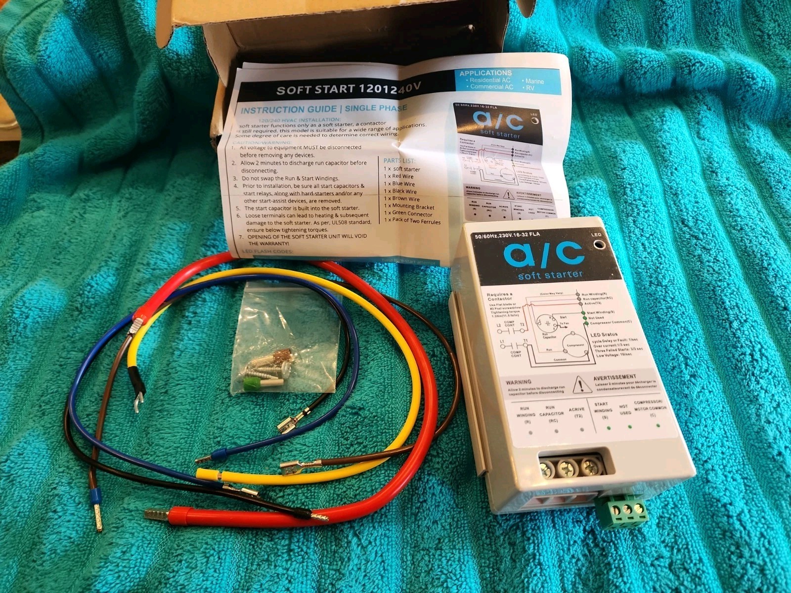 New 16-32 FLA AC Soft Starter For 4-7 Ton AC Solar EV Generators