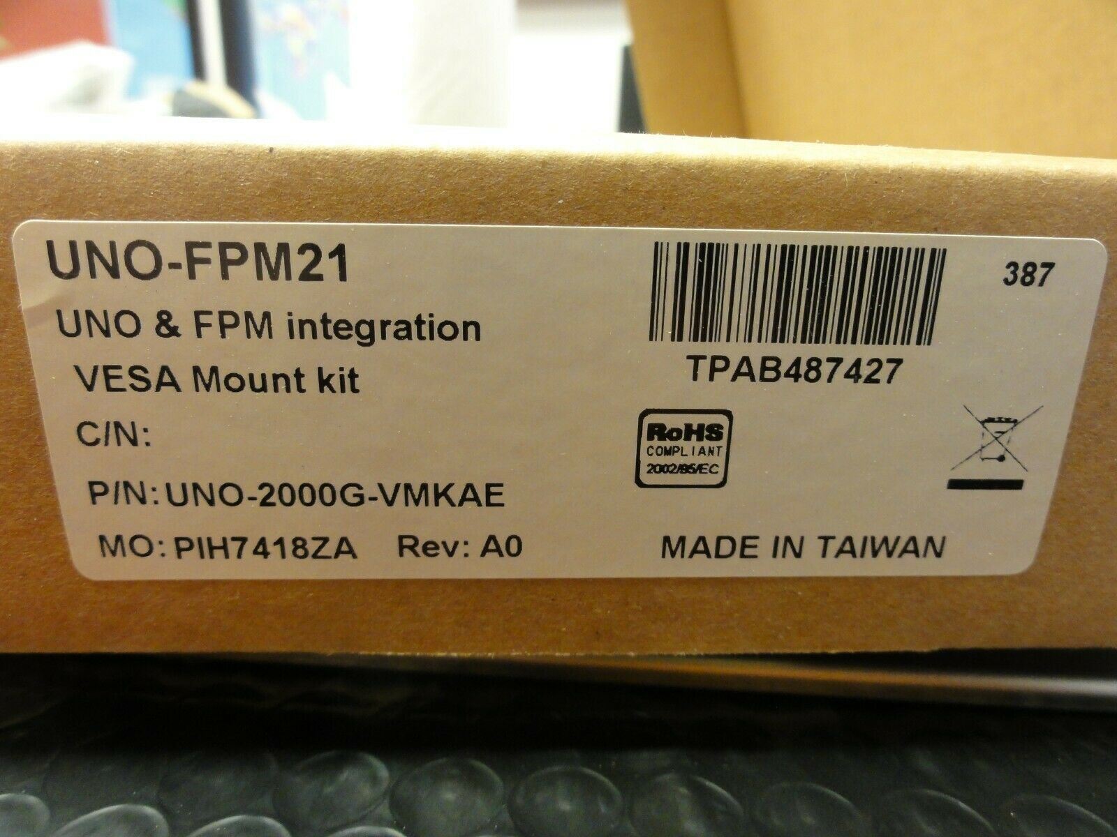 Advantech UNO-FPM21 Rev. A0 Integration VESA Mount Kit – Factory Sealed Box