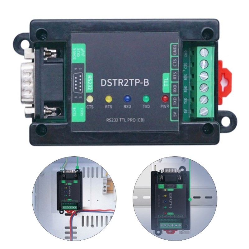 RS232 TTL Serialed Converter Module Power Isolation Multiple DB9 Male