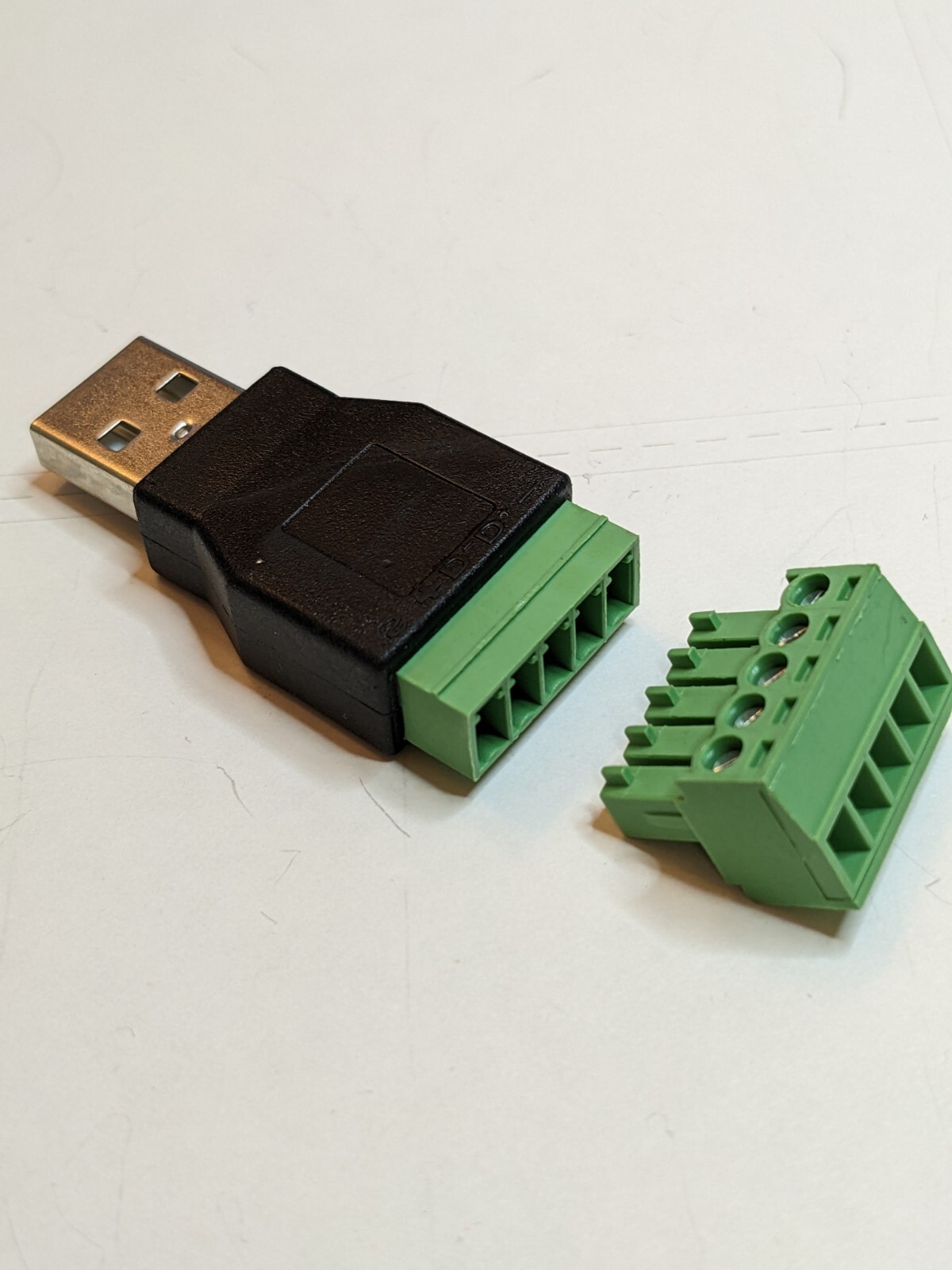 USB Male Breakout Board, Terminal Block Type A Connector Ship free from CA