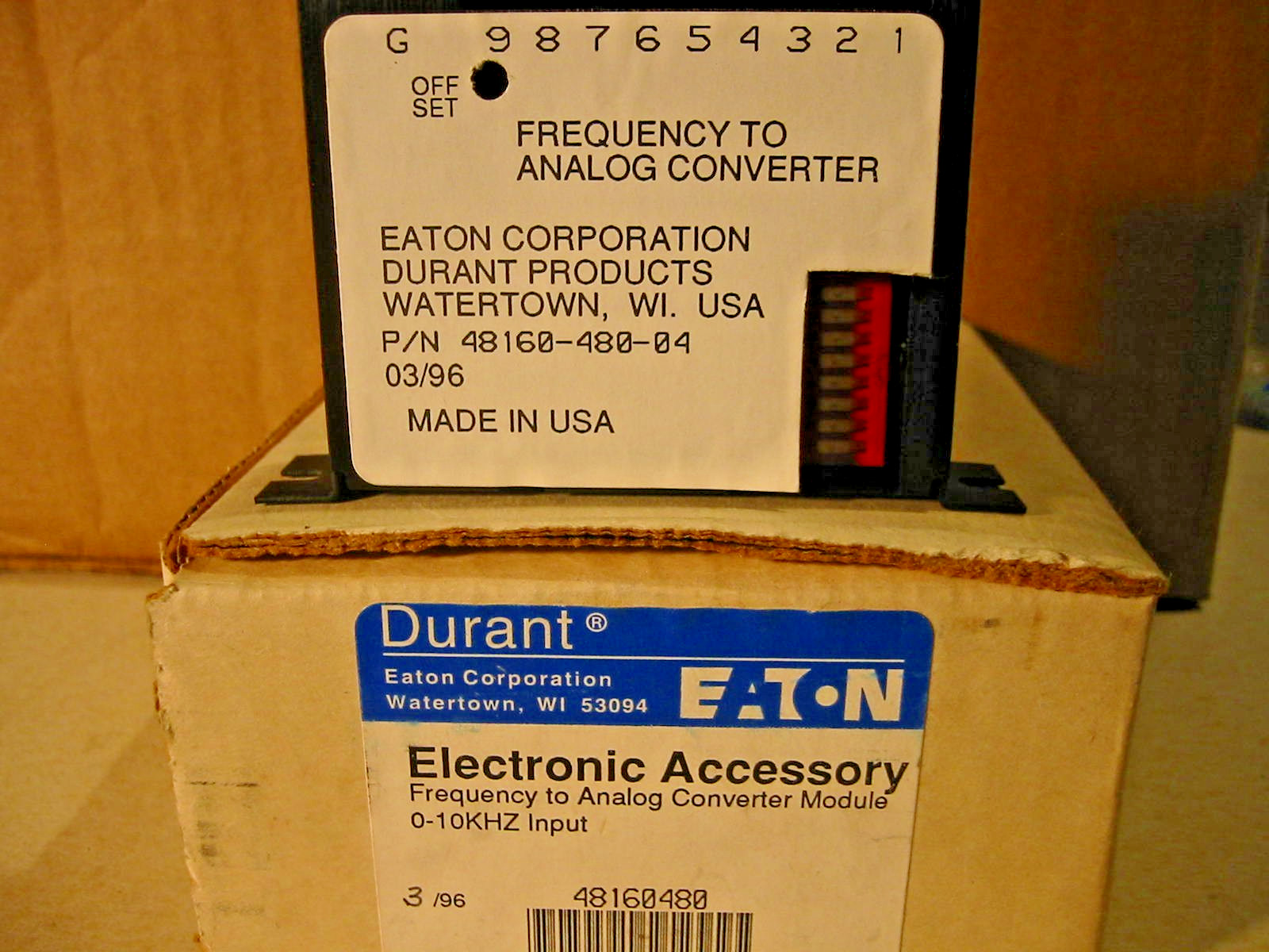 Durant 48160-480-04 Frequency to Analog Converter w/ install manual