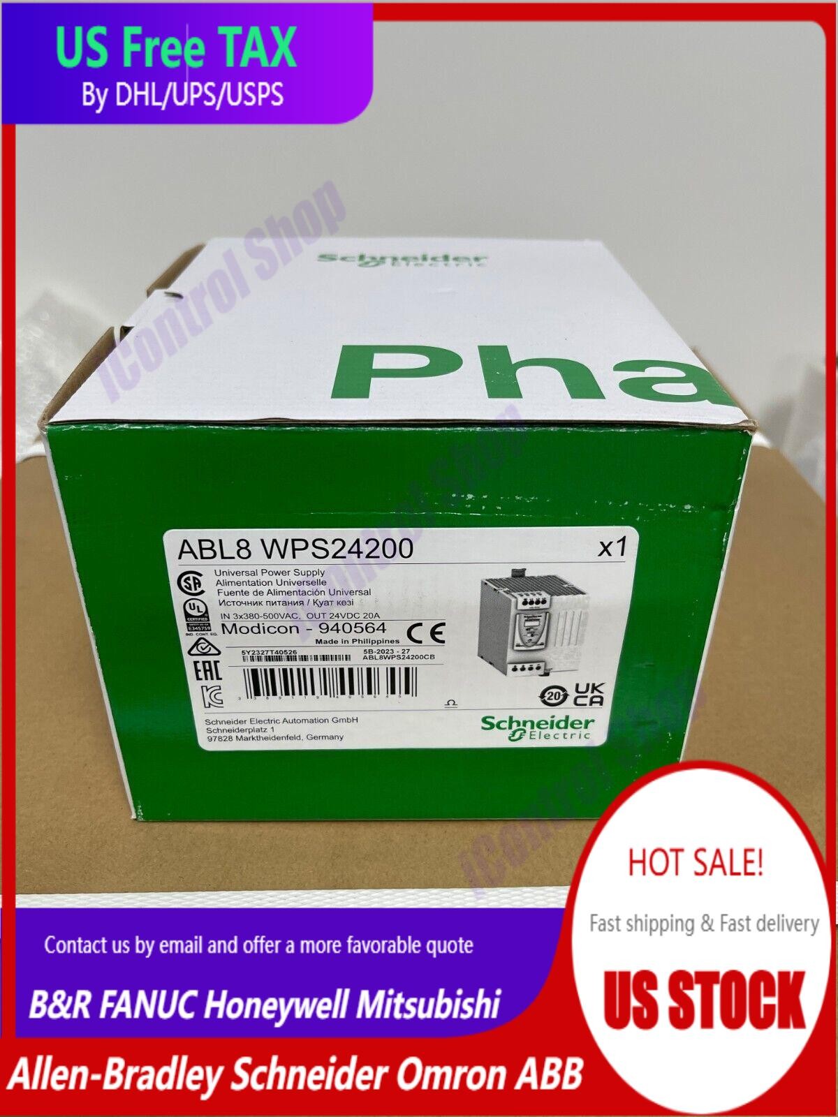 New original ABL8WPS24200 industrial rail power switch power supply, free shippi