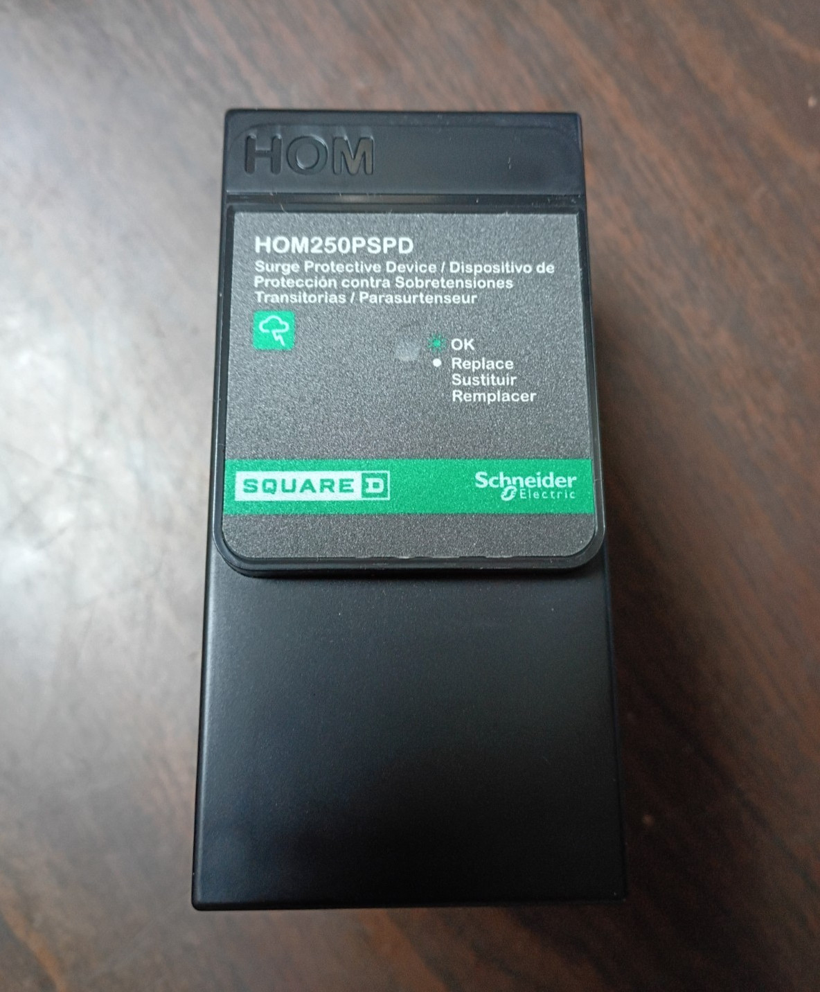SQUARE D HOM250PSPD SURGE PROTECTIVE DEVICE TYPE 1 50kA 1-PHASE 3-WIRE NEW