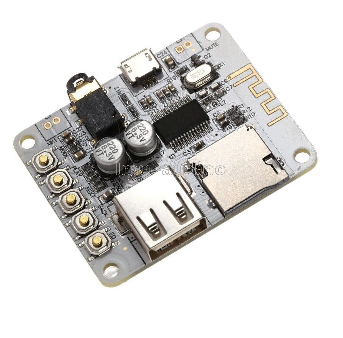 Bluetooth Audio Receiver Board With USB TF Card Slot Type C 5v Decoding Module