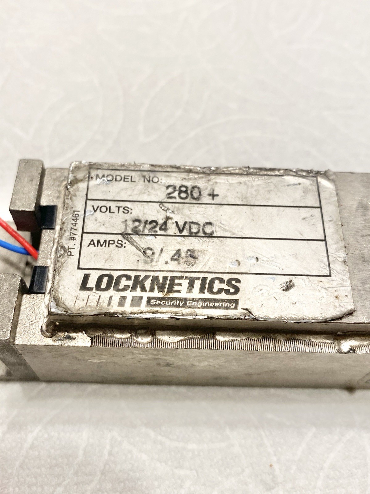 Locknetics 280+ Magnetic Lock 12/24vdc ( Untested, Unknown Condition).
