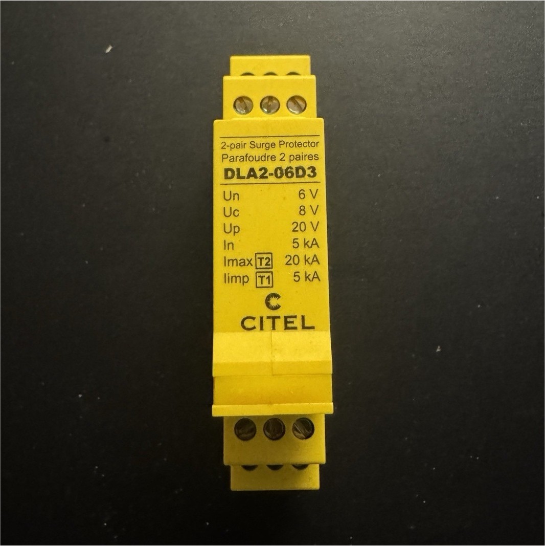 Citel DLA2-06D3 2-Pair Surge Protector Breakdown Voltage 10-15V 1000V