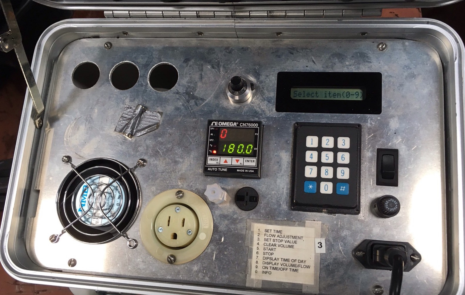 Omega Sampler Air With Omega Controller CN76000 & Fan NMB 3115FS-12T-B10