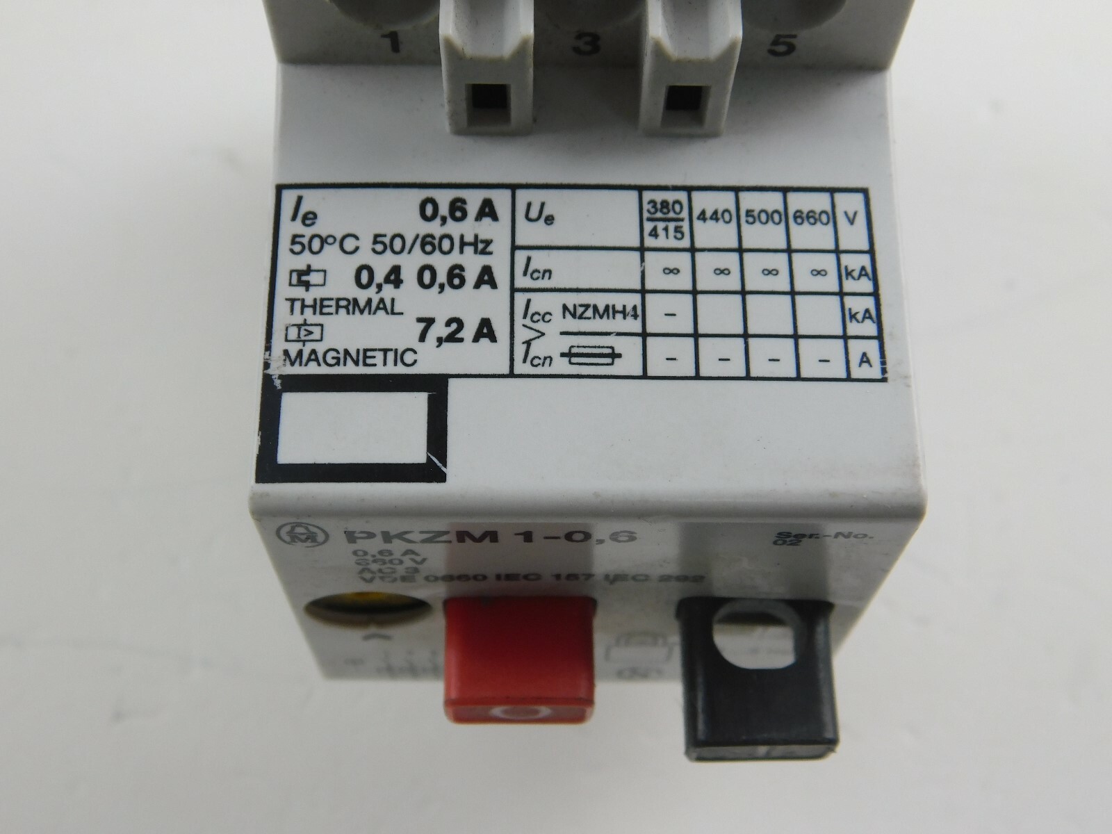 Moeller PKZM 1-0,6 0,4….0,6A 690V 2 Pieces