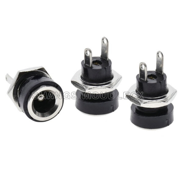 10pcs mini DC power supply jack socket female panel mount connector 5.5×2.1mm