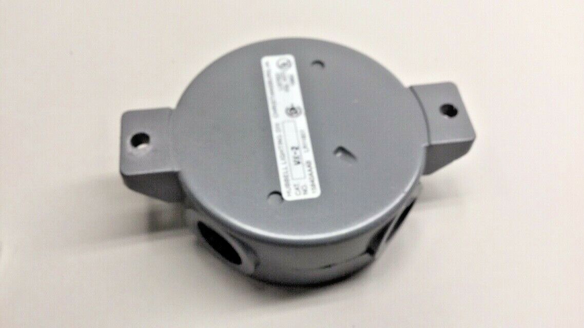 Hubbell VX-2 Ceiling Mount Box 3/4″ Openings Gray VX2