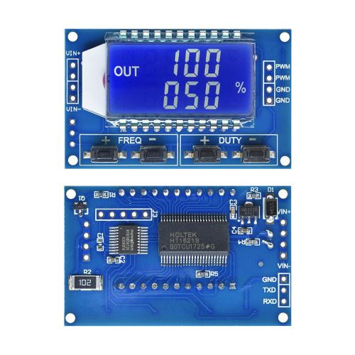 1-100PCS LCD PWM Pulse Frequency Duty Cycle Square Wave Signal Generator Module