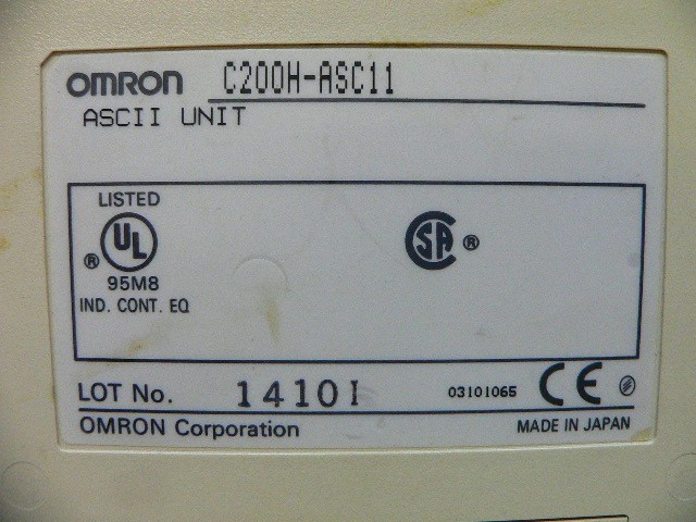 Omron C200h-Asc11 C200hasc11 Communications Module Ascii Basic Module/2 Rs-232C
