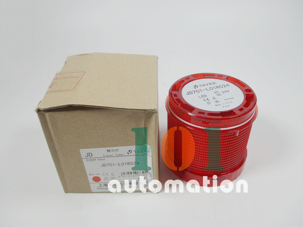 1PCS NEW TAYEE Monochrome warning light JD701-L01R024 24V+ A007908 Wire base