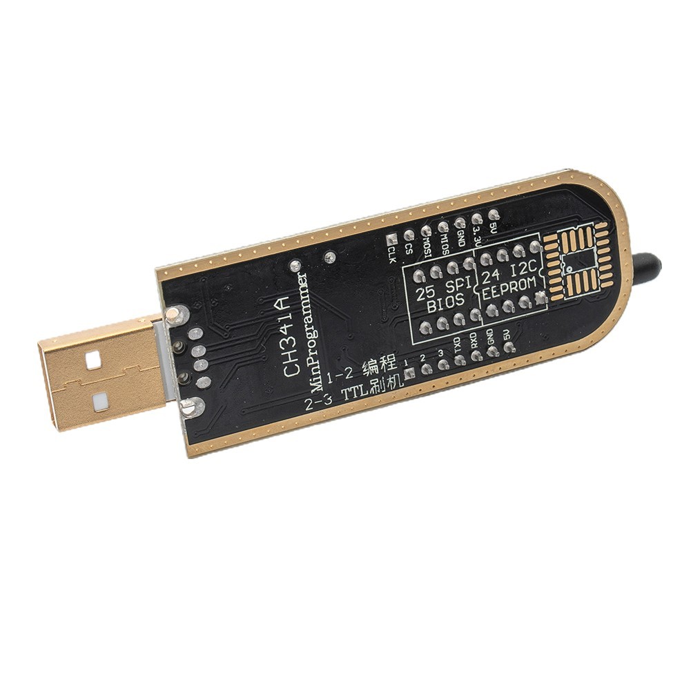 1 Set USB Programmer SOP8 To DIP8 Test Programming Folder CH341A Module