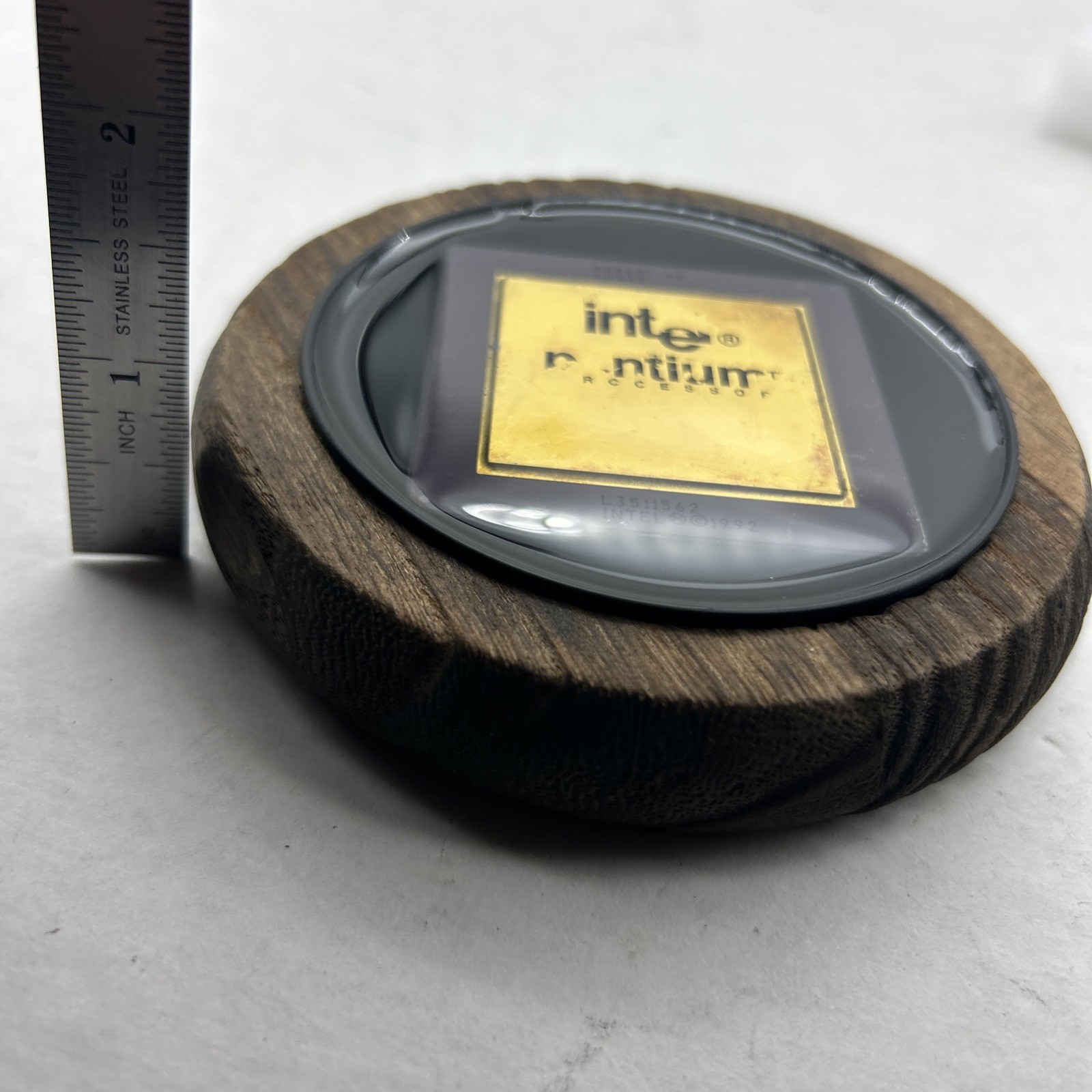Preserved Collectible INTEL Pentium 60mhz SX835 CPU Processor in Epoxy Resin