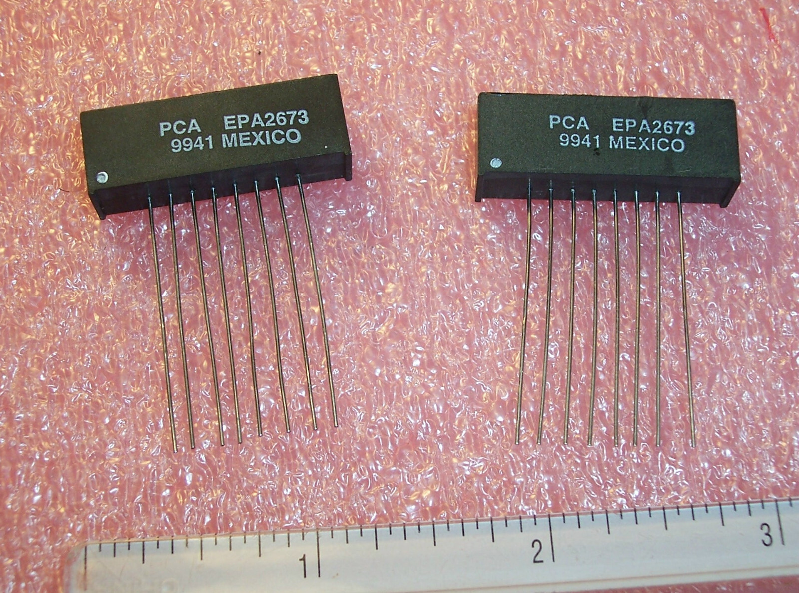 QTY (10) EPA2673 PCA 8 PIN SIP EXTENDED TAIL DELAY LINES NOS