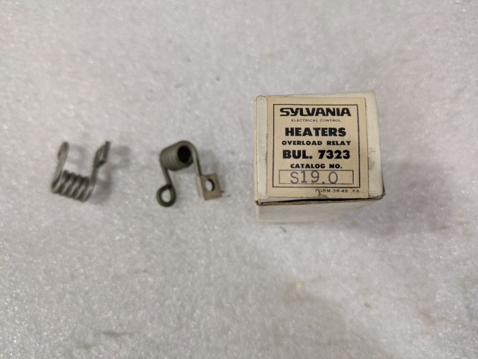 Joslyn Clark Sylvania S19.0 Bulletin 7323 Overload Relay Heater Element Lot of 2