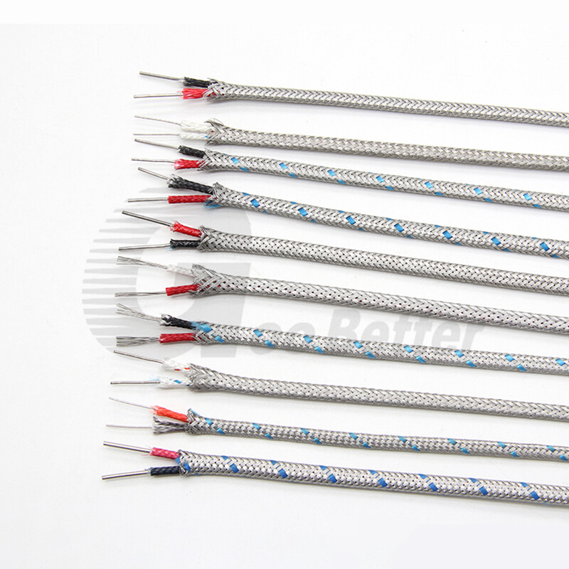 Type K Thermocouple Compensating Cable Extension Wire Shield Braided For sensor
