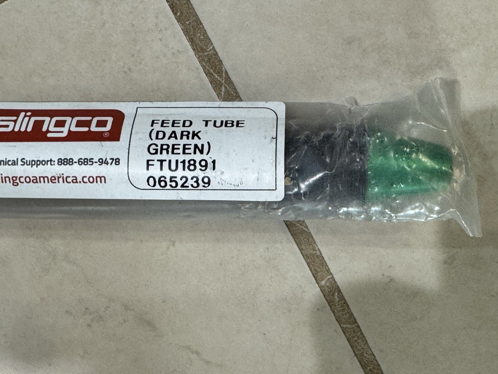 SLINGCO FTU1891 FEED TUBE 0.5 – 0.9 DARK GREEN