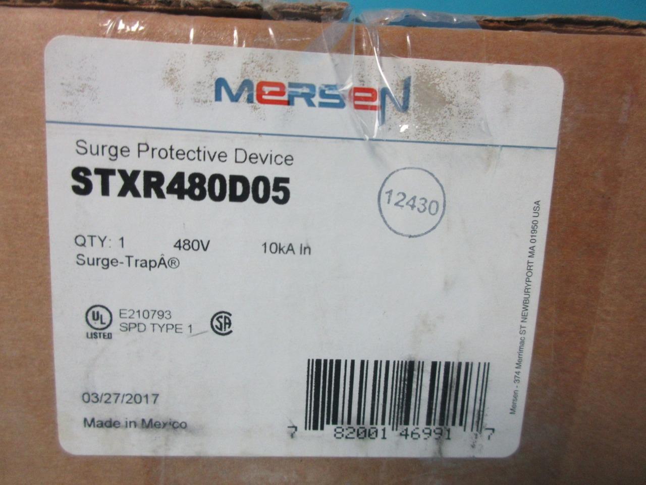 NEW MERSEN STXR480D05 SURGE PROTECTIVE DEVICE 480V 10KA IN PROTECTION NEW IN BOX