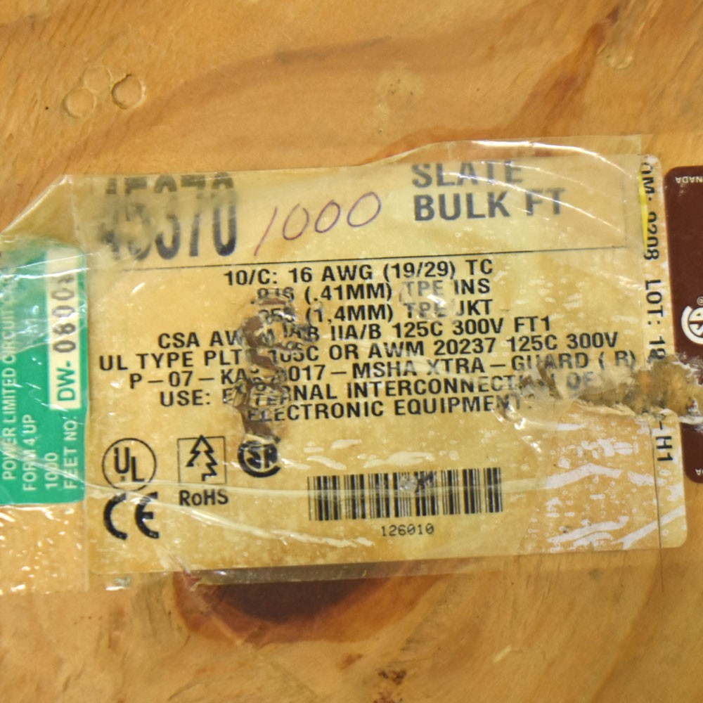 10′ Alpha Wire 45370 Xtra-Guard 4 Foil TPE Shielded 10-Conductor 16AWG Wire