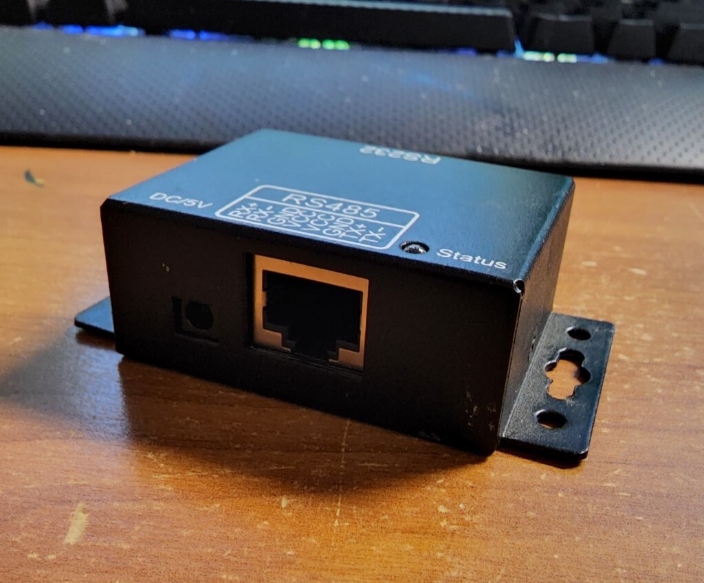 RS232 to RS485 Ethernet Adapter Converter DB9 to RJ12 Full Duplex